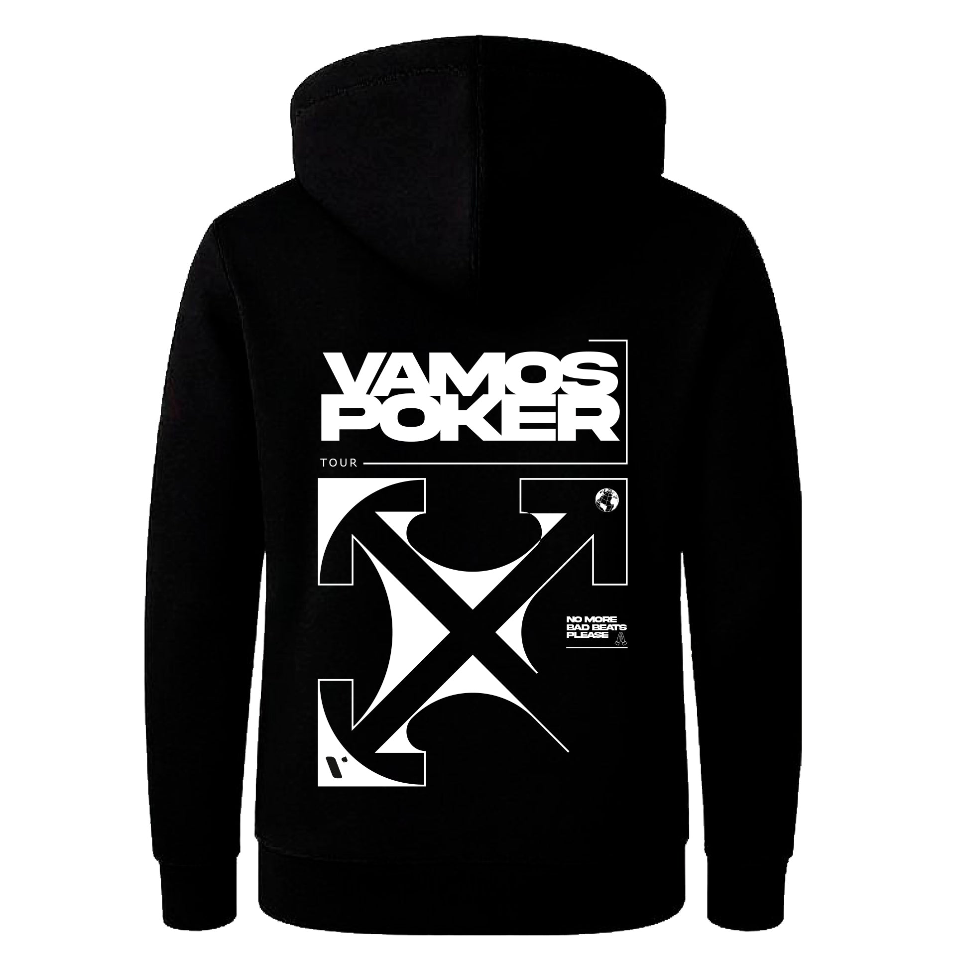 Sudadera Negra "No More Bad Beats Please"