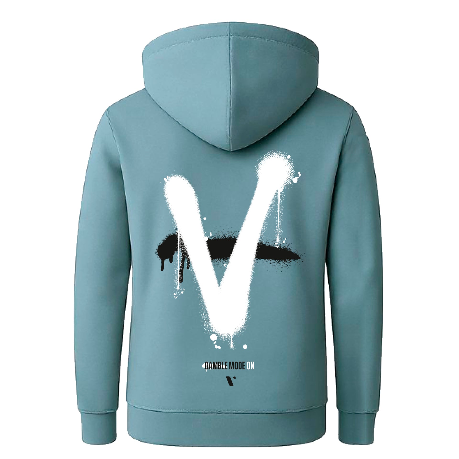 Sudadera Jade Green "V - Gamble Mode On"